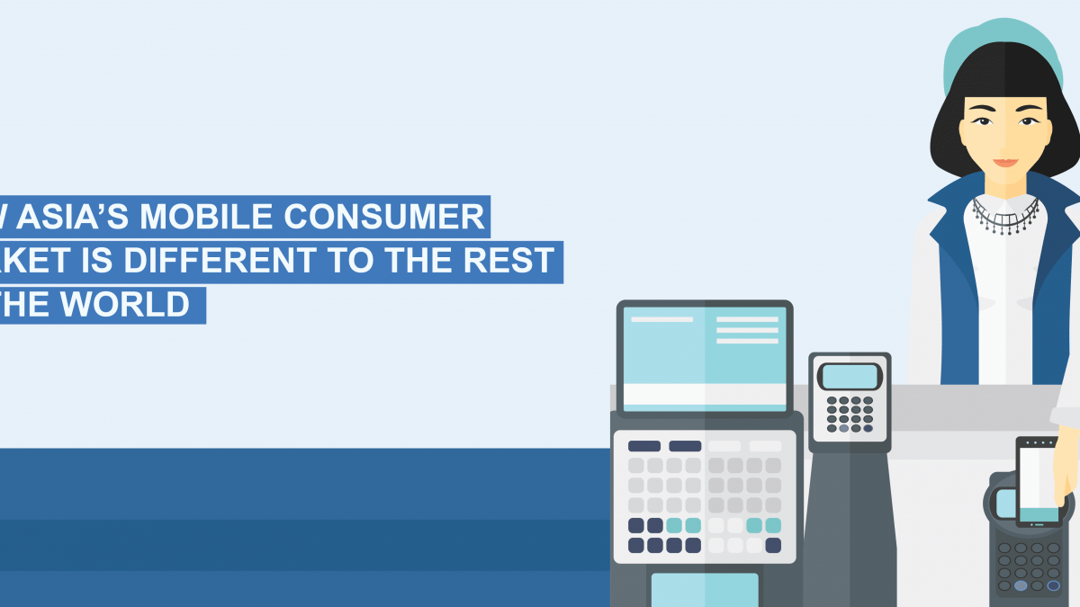Image displaying asian lady at a retail shop with the blog title How Asia’s Mobile Consumer Market is Different to the Rest of the World